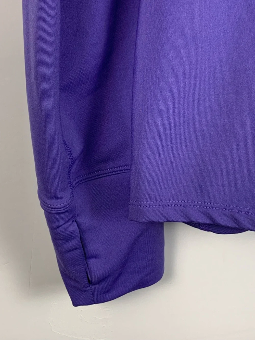 Nike Dri-FIT Running Half Zip Pullover Purple White Thumbholes Women’s M